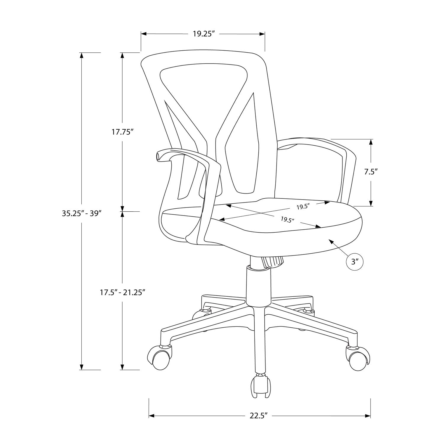 Adjustable Ergonomic Mesh Office Chair