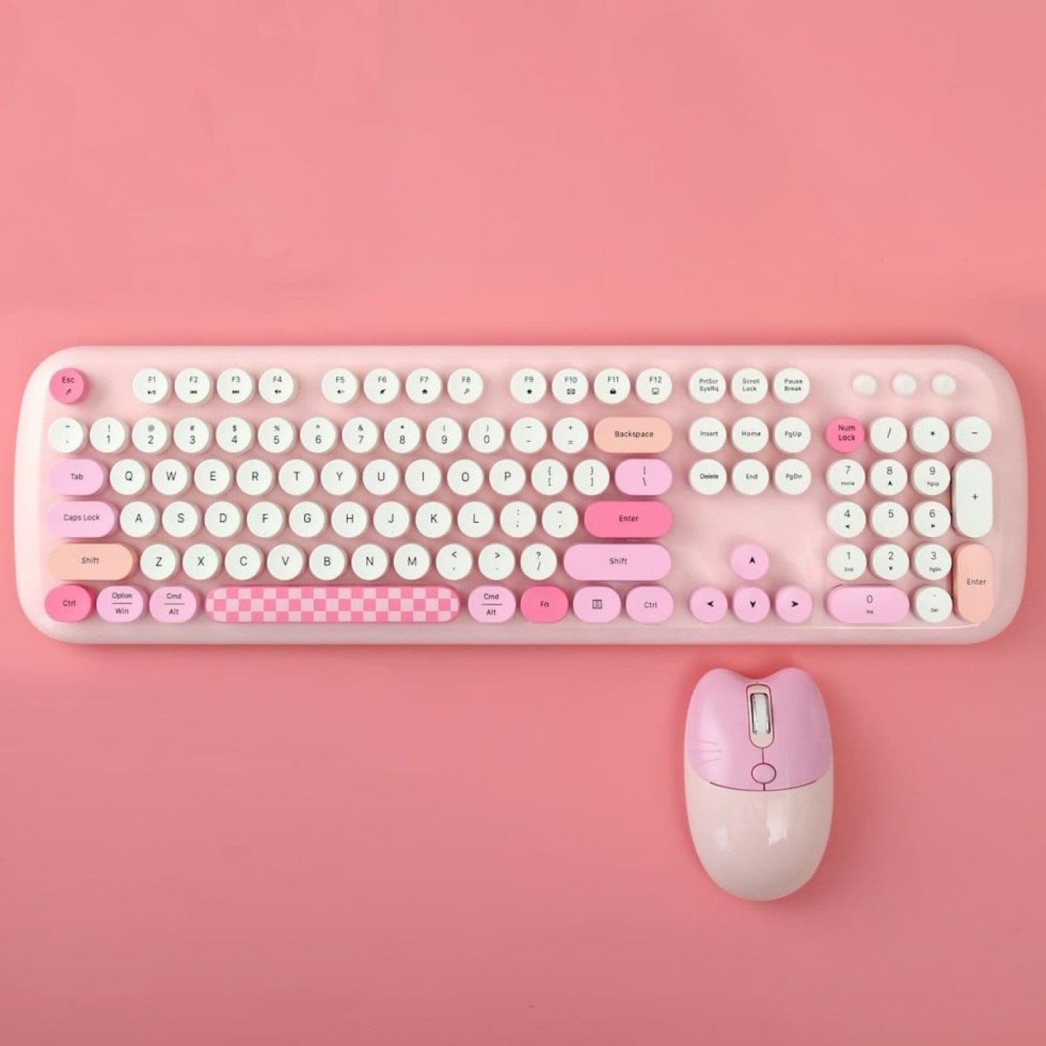 Wireless Keyboard Mouse Combo Silent 104 Keys
