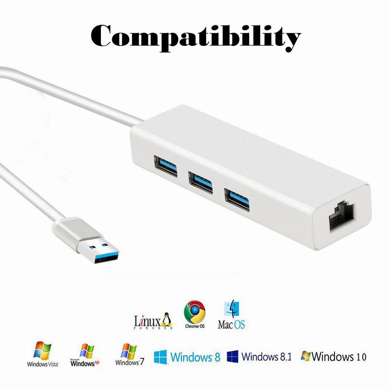 USB 3.0 Gigabit Ethernet RJ45 Adapter
