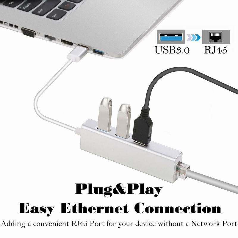 USB 3.0 Gigabit Ethernet RJ45 Adapter