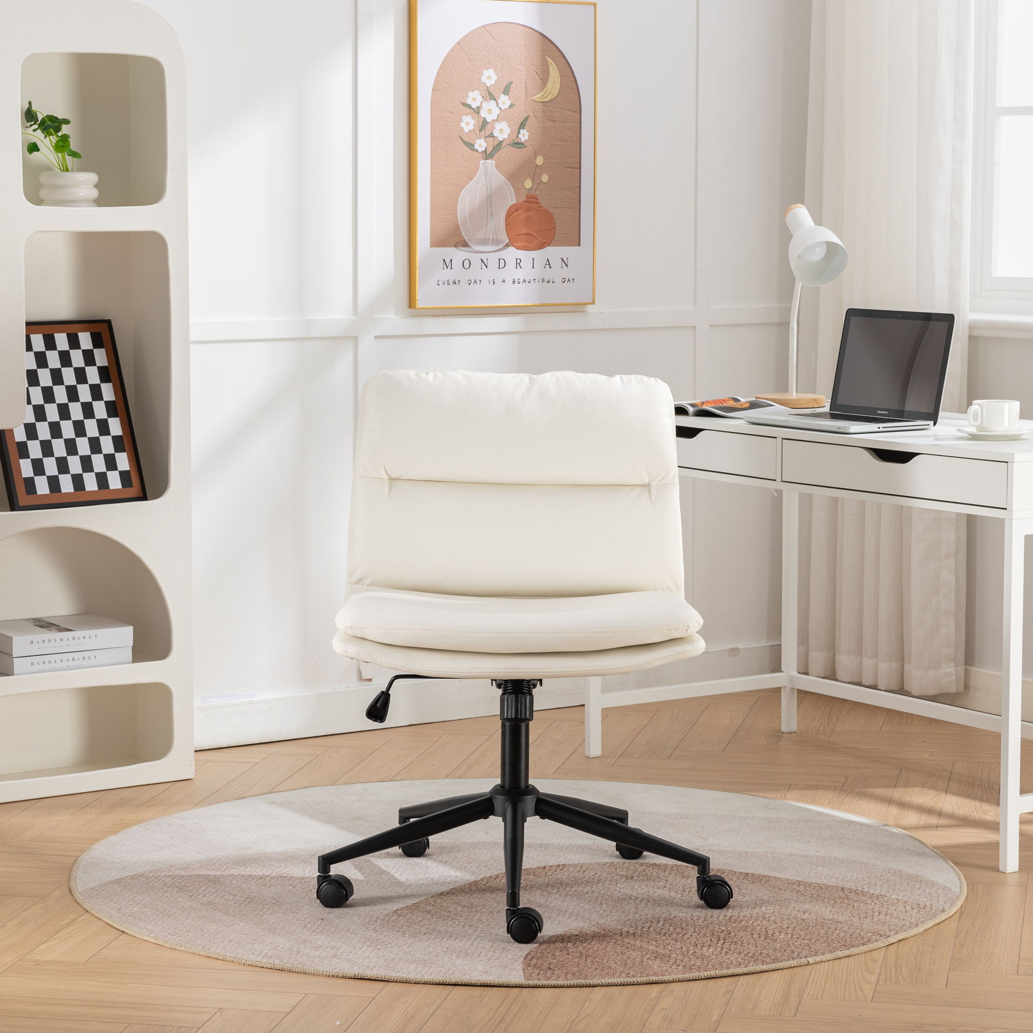 Adjustable Swivel Criss-Cross Chair