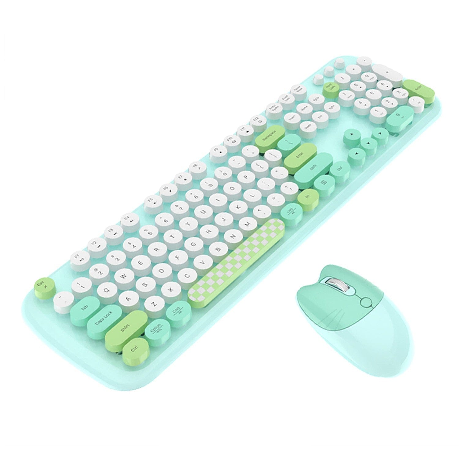 Wireless Keyboard Mouse Combo Silent 104 Keys