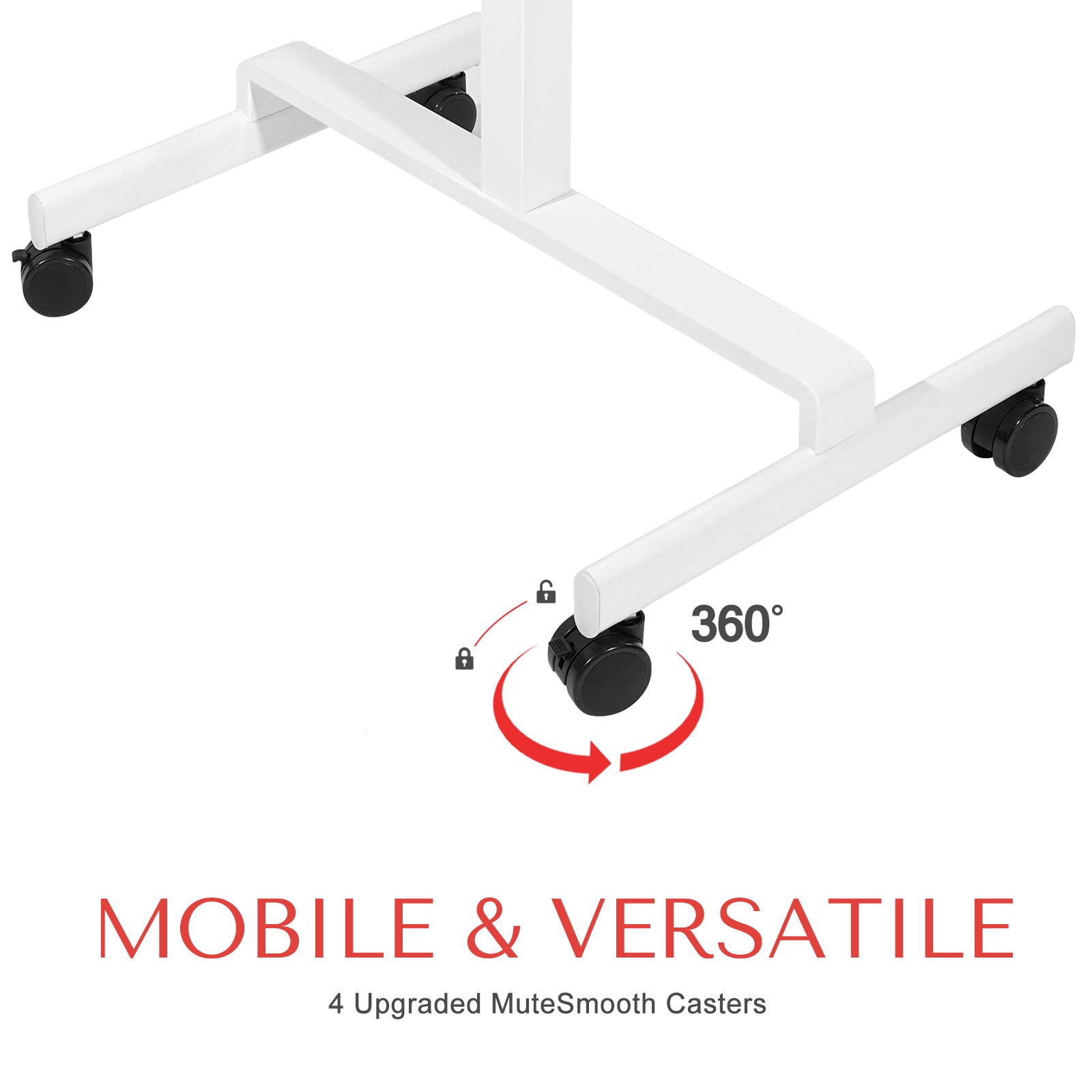 Adjustable Rolling Standing Desk for Treadmills
