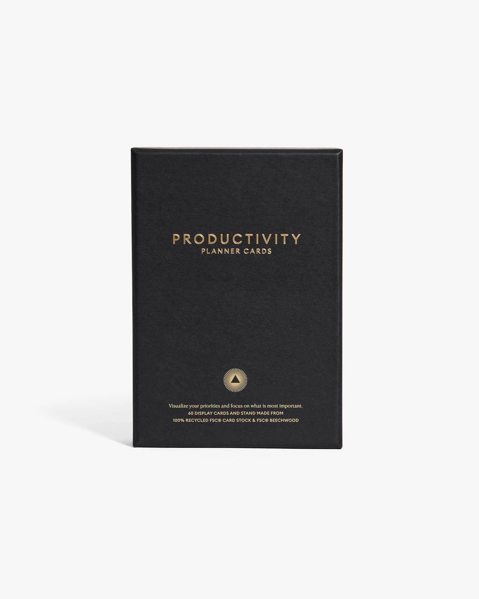 Productivity Planner Cards for Daily Organization