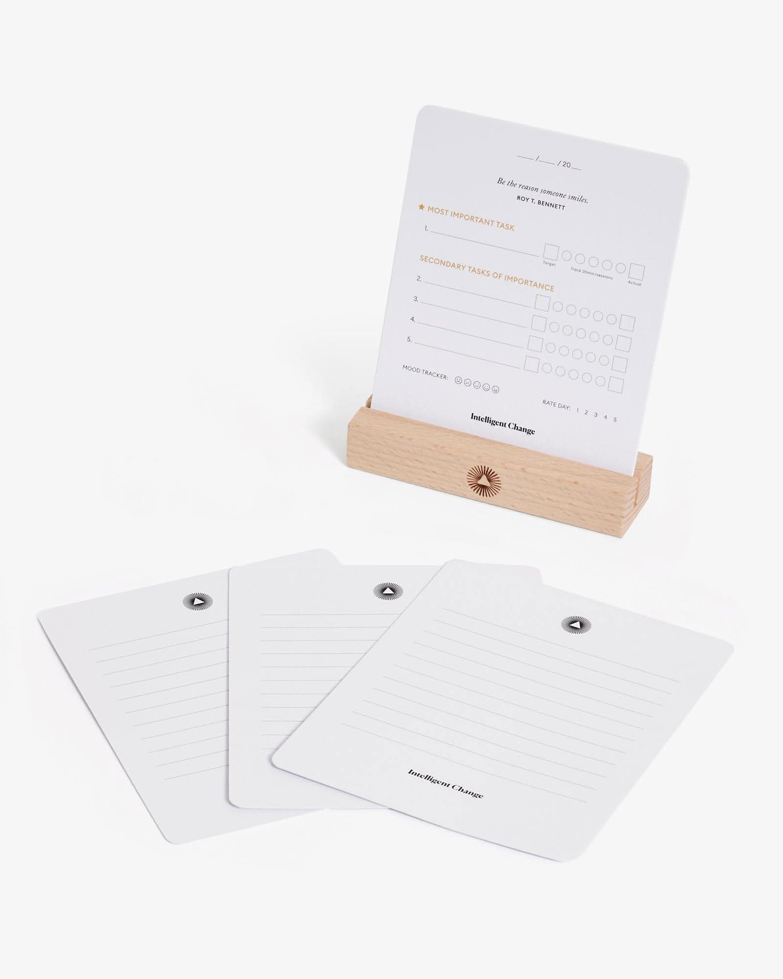 Productivity Planner Cards for Daily Organization