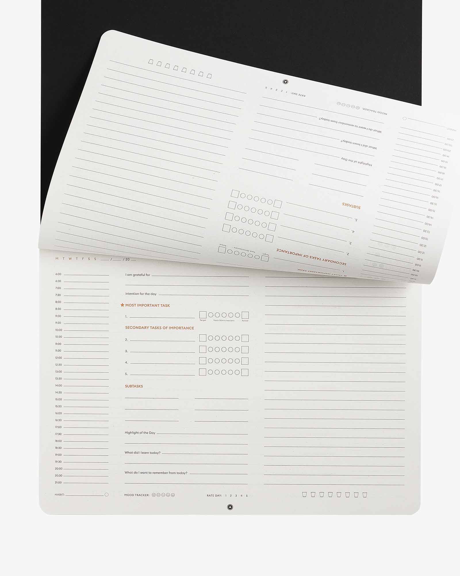 Productivity Daily Desk Pad Planner