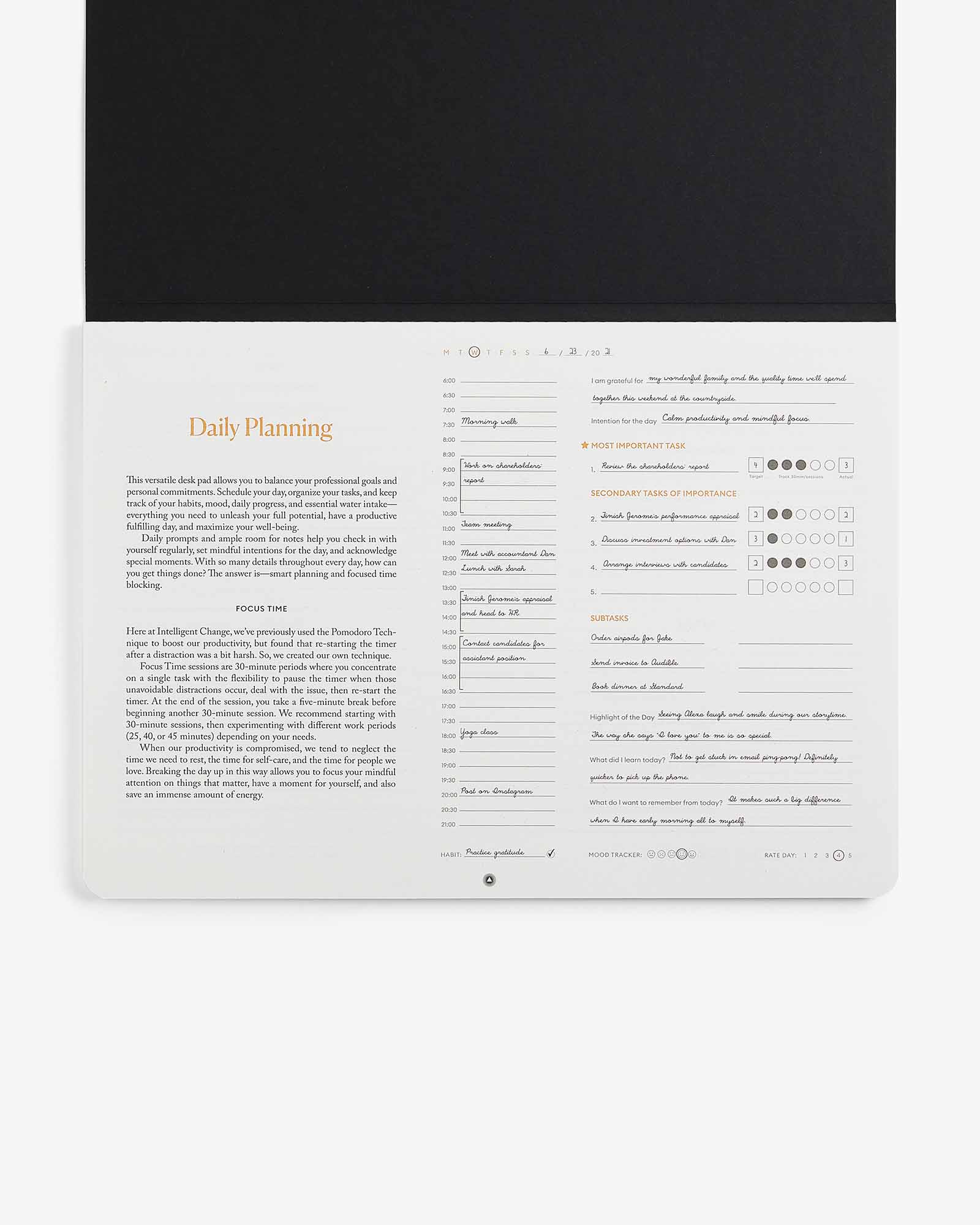 Productivity Daily Desk Pad Planner