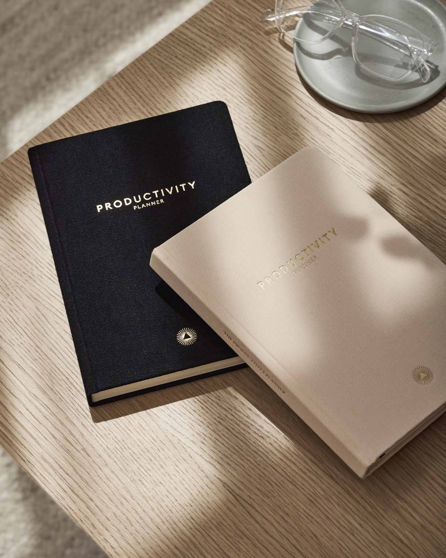 Black Productivity Planner for Daily Organization