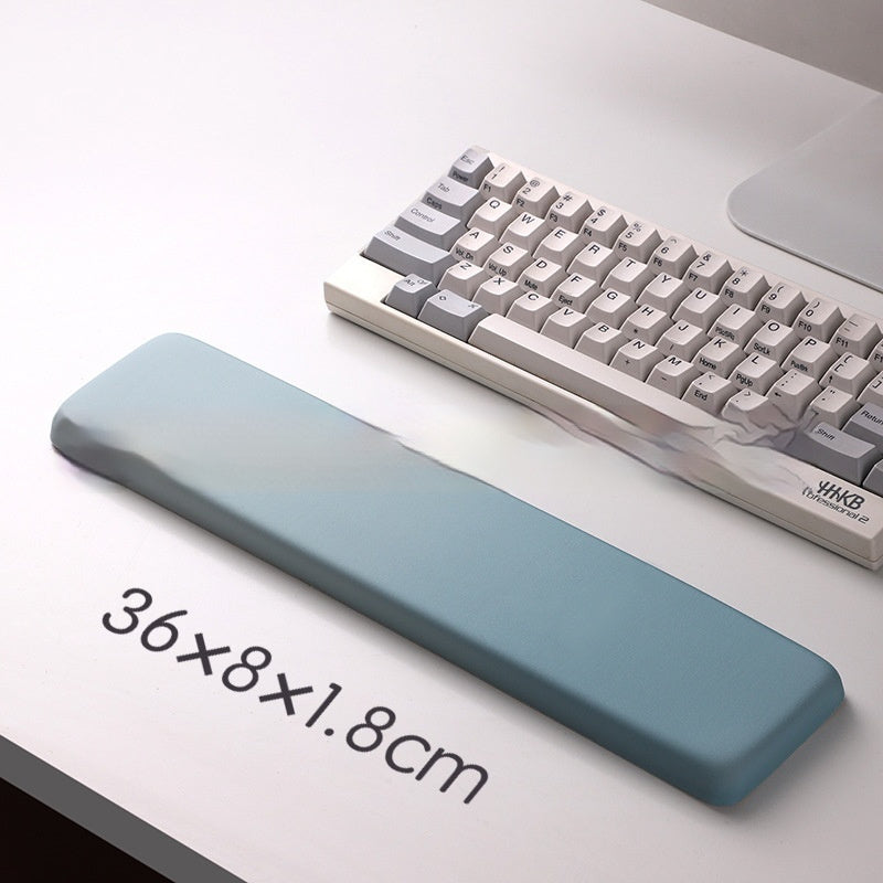 Square Silicone Gel Mouse Pad with Wrist Rest