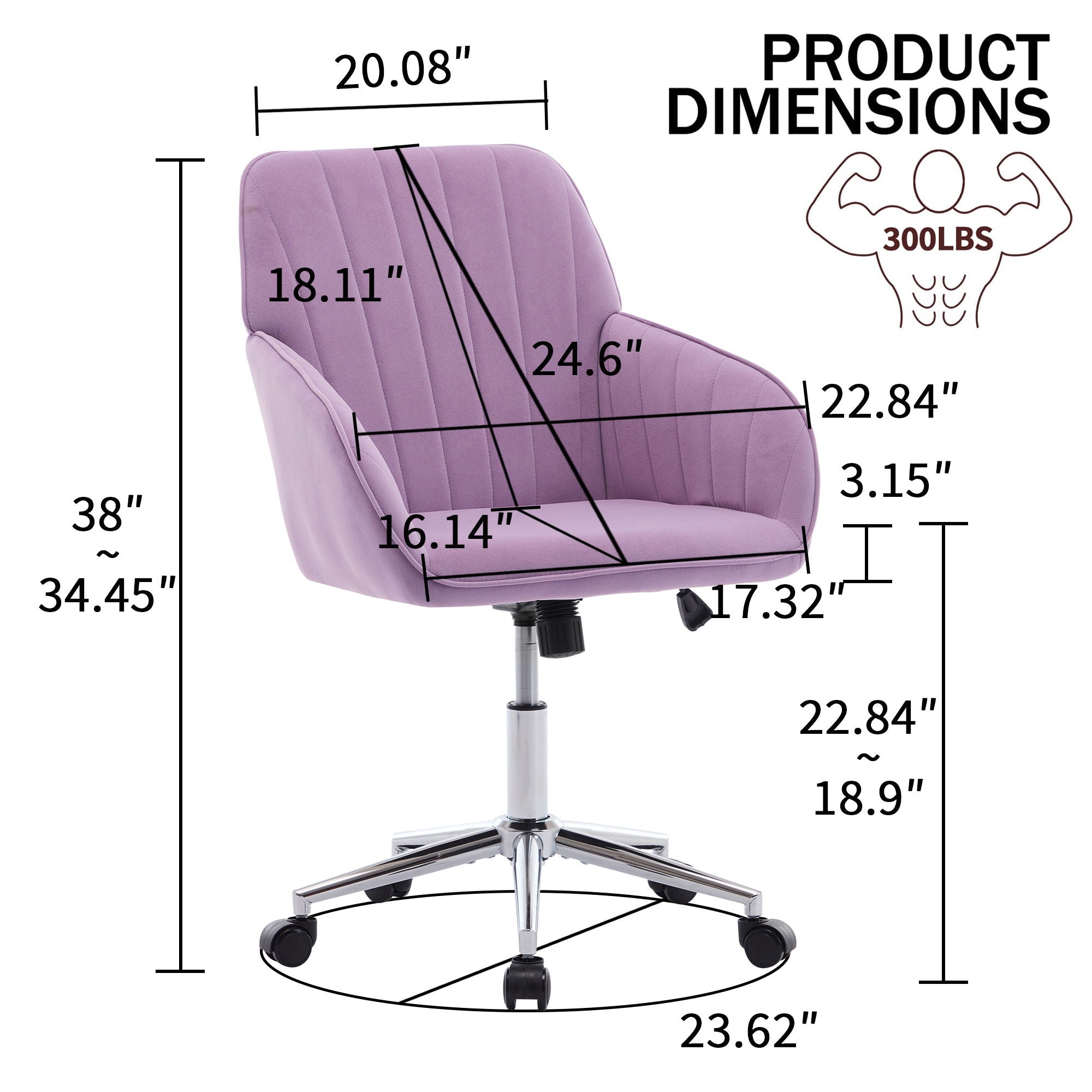 Adjustable Ergonomic Swivel Office Chair