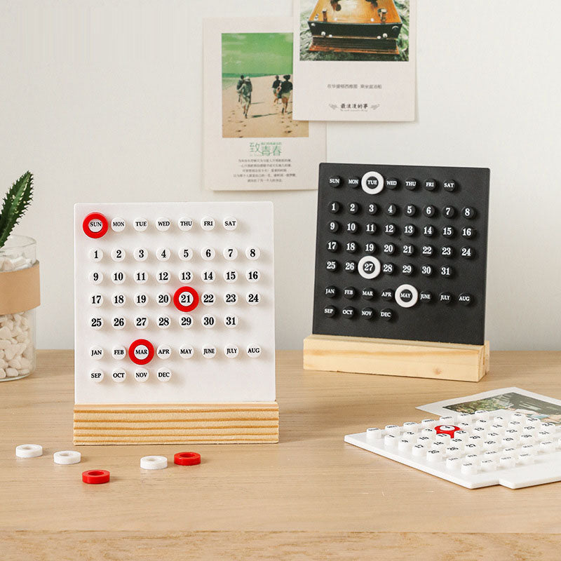 Aesthetic Perpetual Ring Desk Calendar