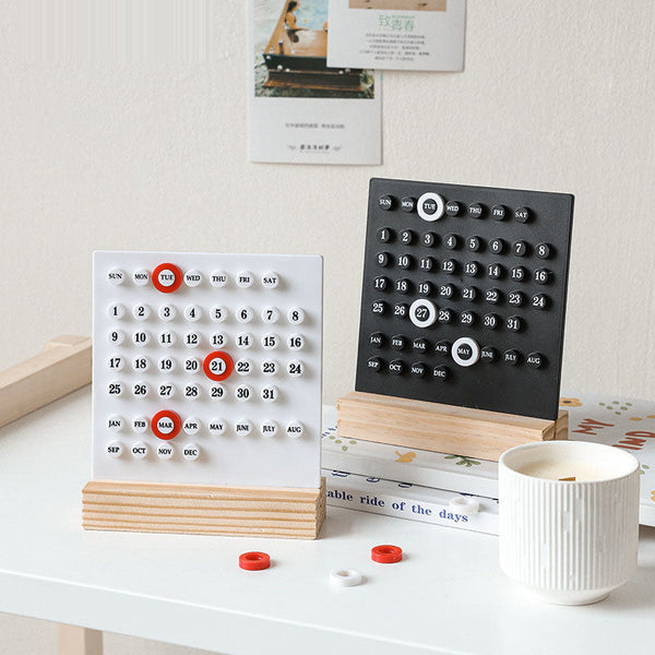Aesthetic Perpetual Ring Desk Calendar