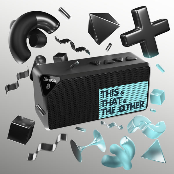 Jabba Bluetooth Speaker — Portable Wireless Speaker with "This & That & The Other" Graphic