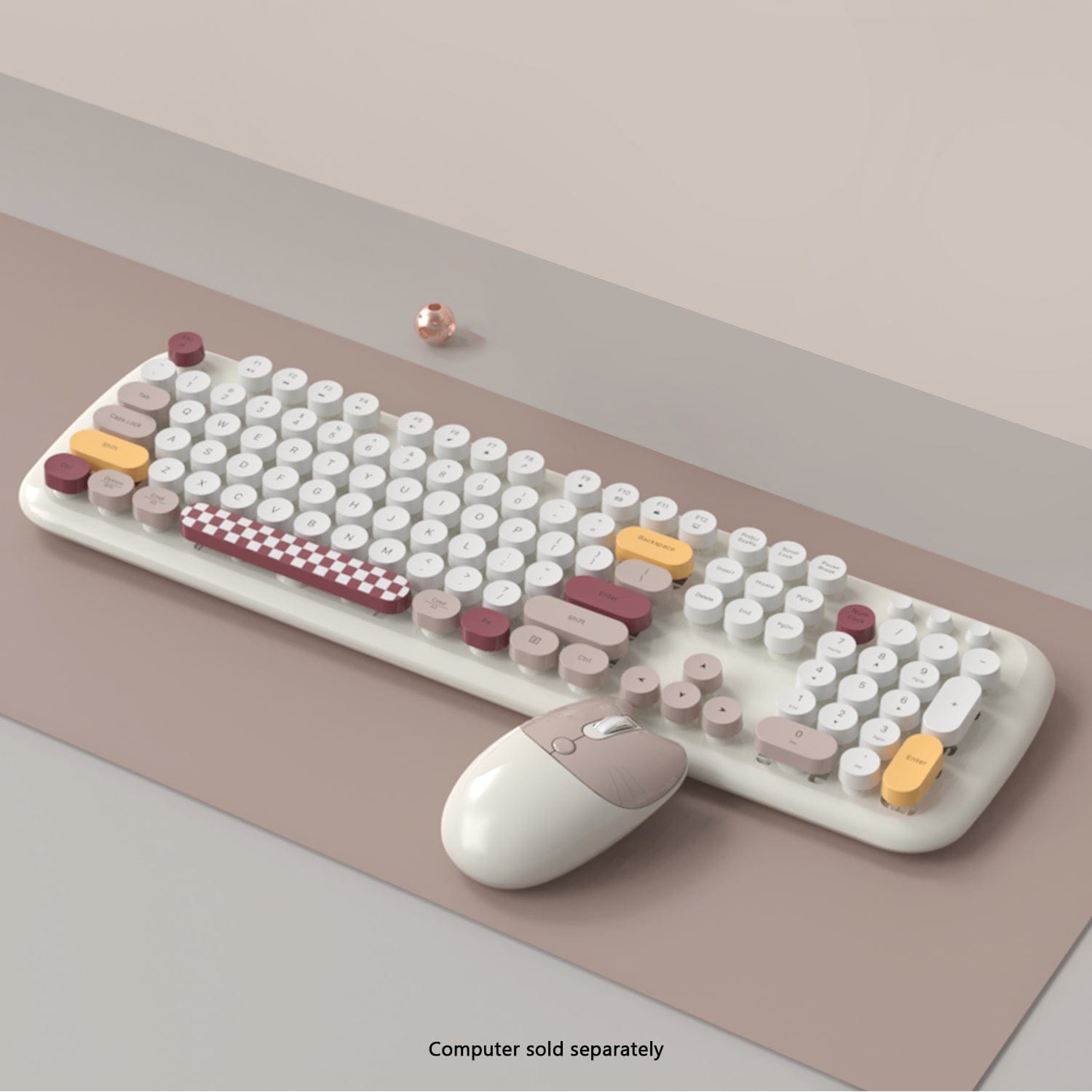 Wireless Keyboard Mouse Combo Silent 104 Keys