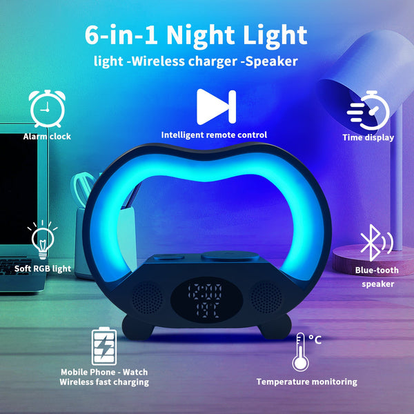6-in-1 Smart Bluetooth LED Table Lamp