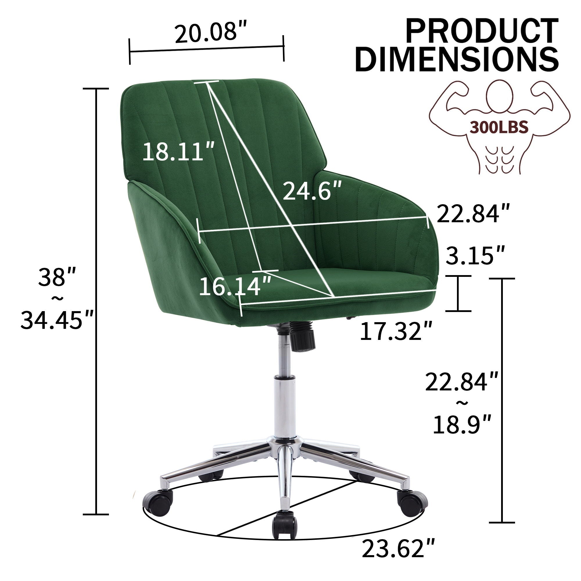 Adjustable Ergonomic Swivel Office Chair