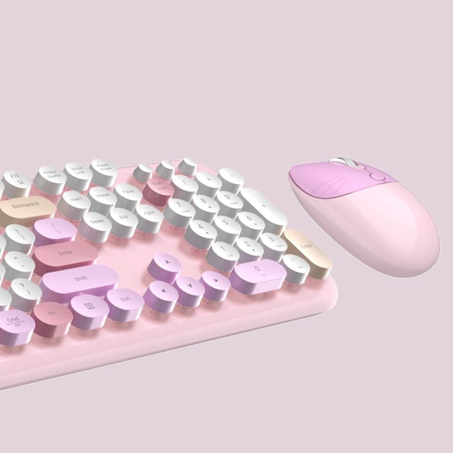 Wireless Keyboard Mouse Combo Silent 104 Keys