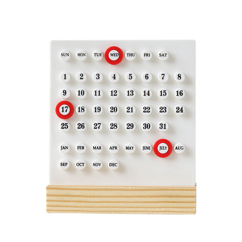 Aesthetic Perpetual Ring Desk Calendar
