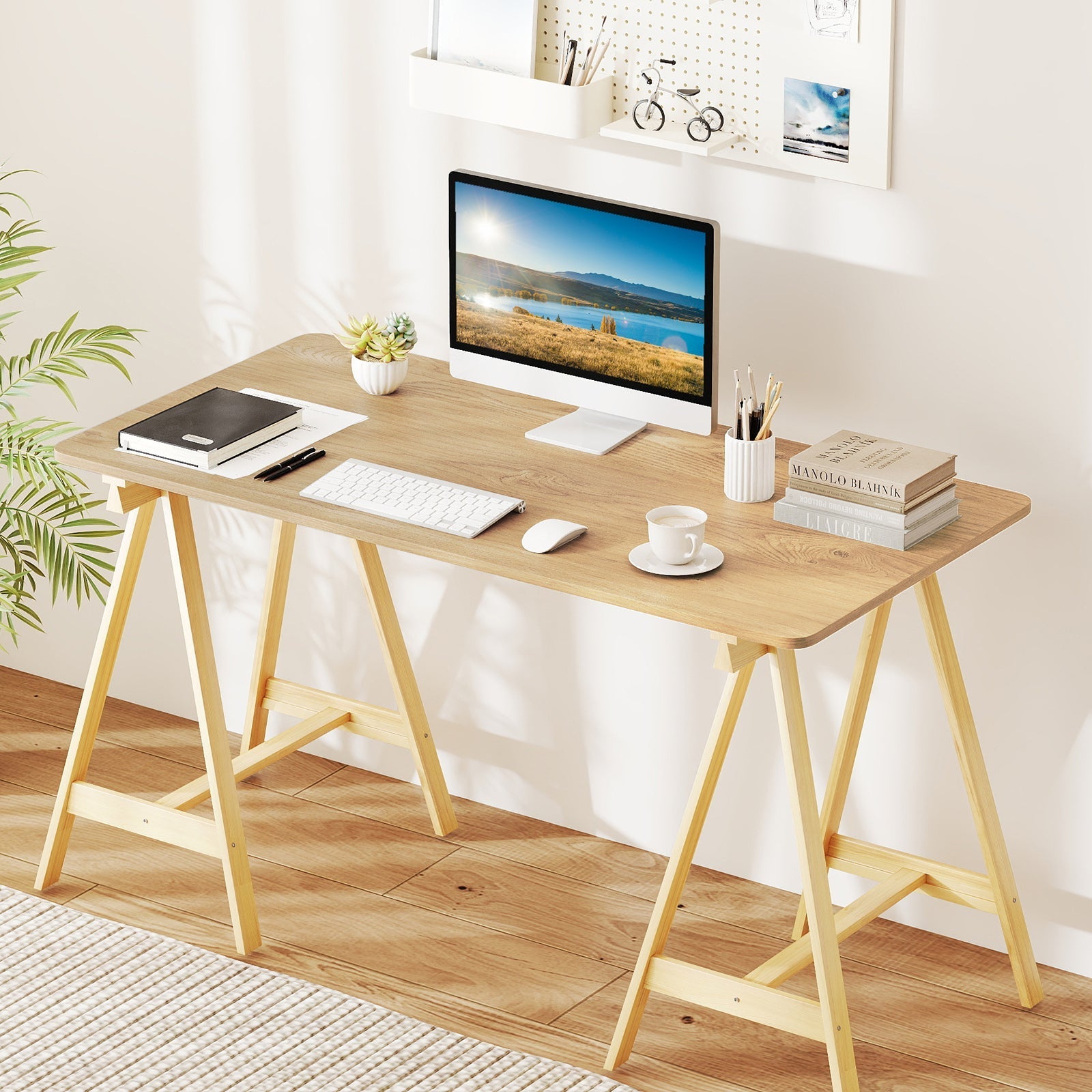 Electric Standing Desk with LED Display and 2 Memory Height Settings