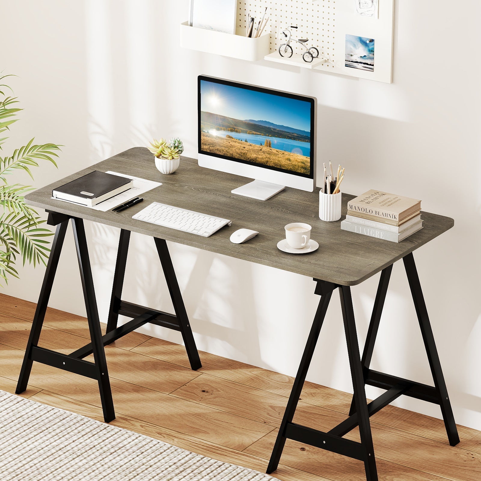 Electric Standing Desk with LED Display and 2 Memory Height Settings