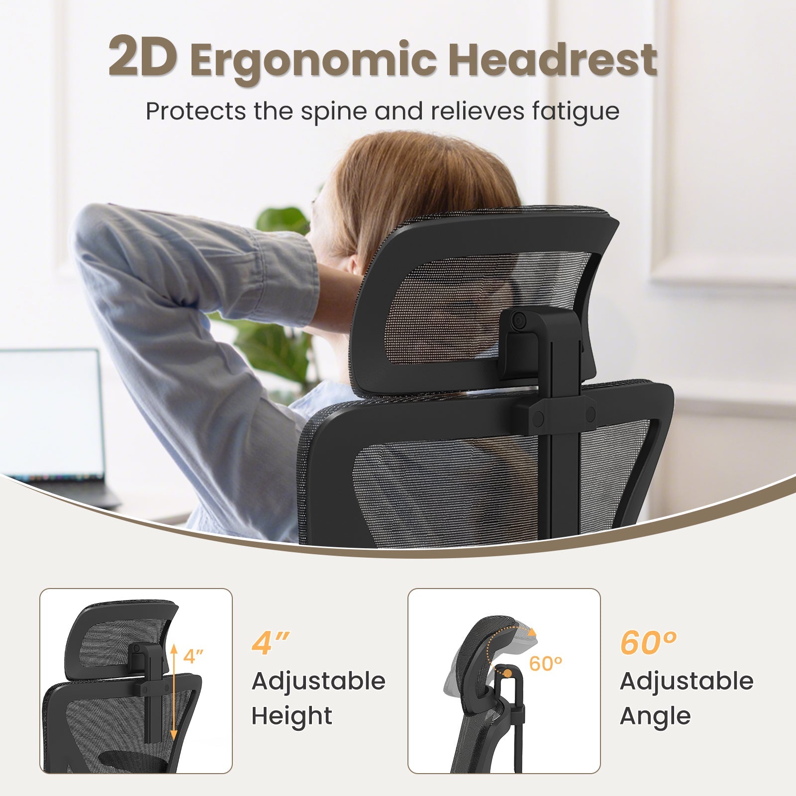 Ergonomic Mesh Office Chair with Lumbar Support