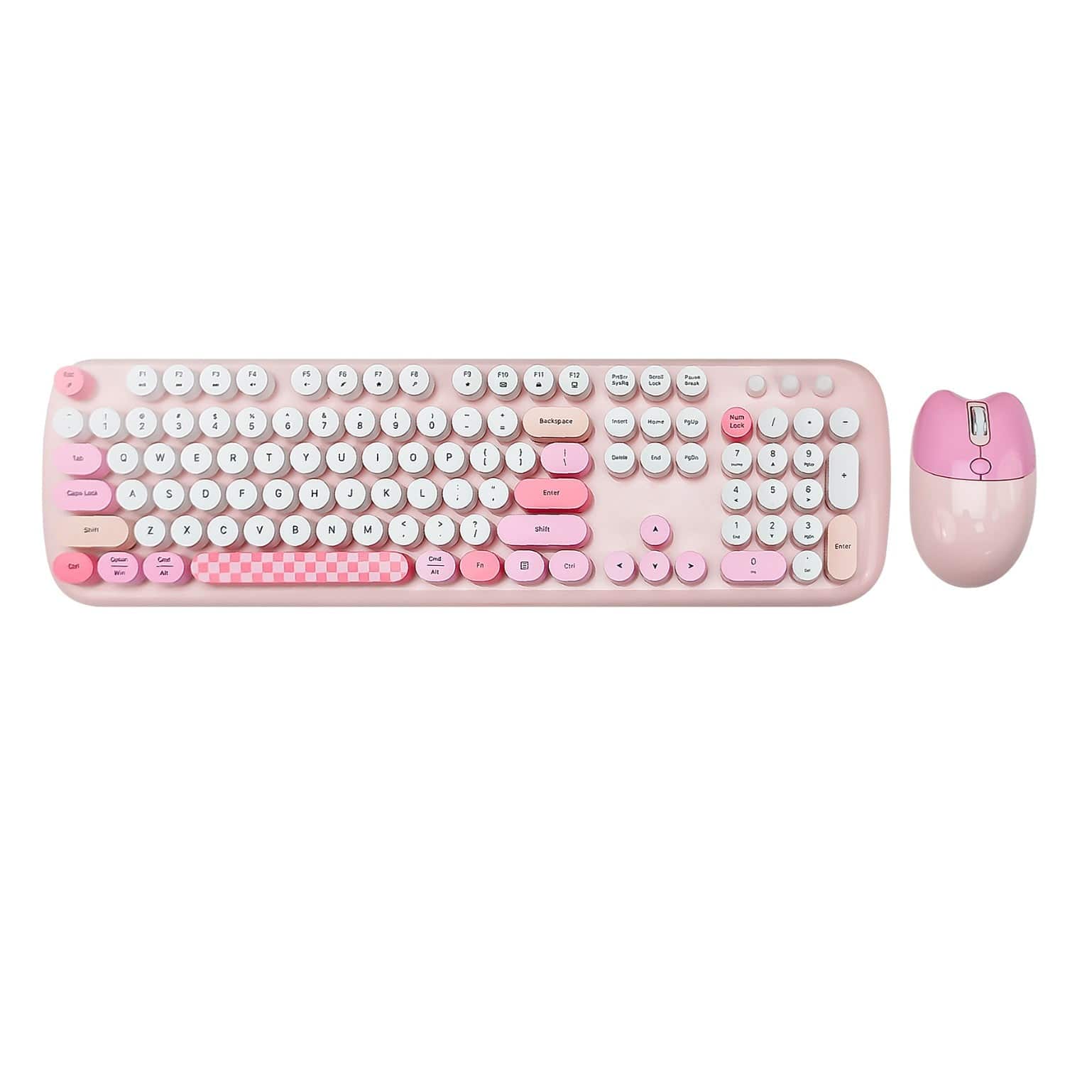 Wireless Keyboard Mouse Combo Silent 104 Keys
