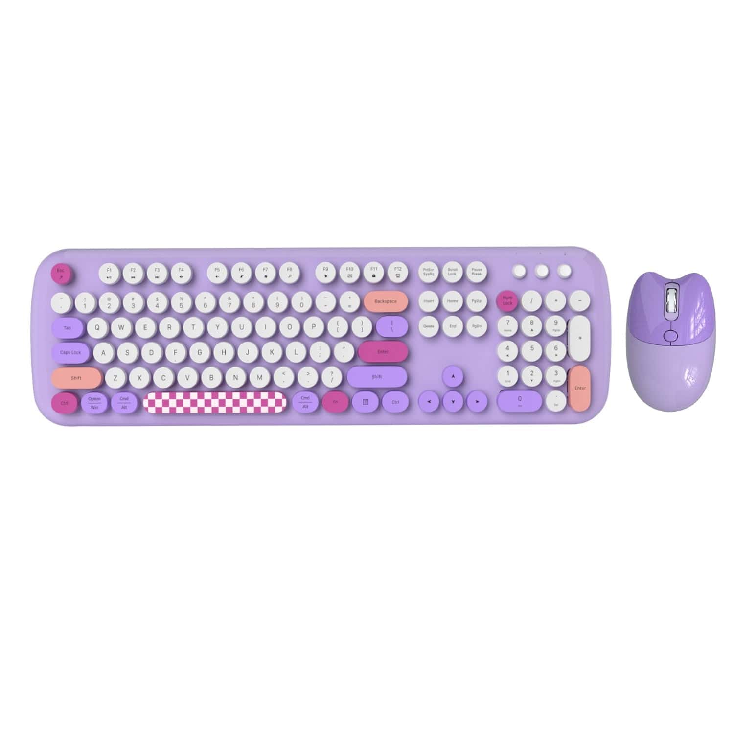 Wireless Keyboard Mouse Combo Silent 104 Keys