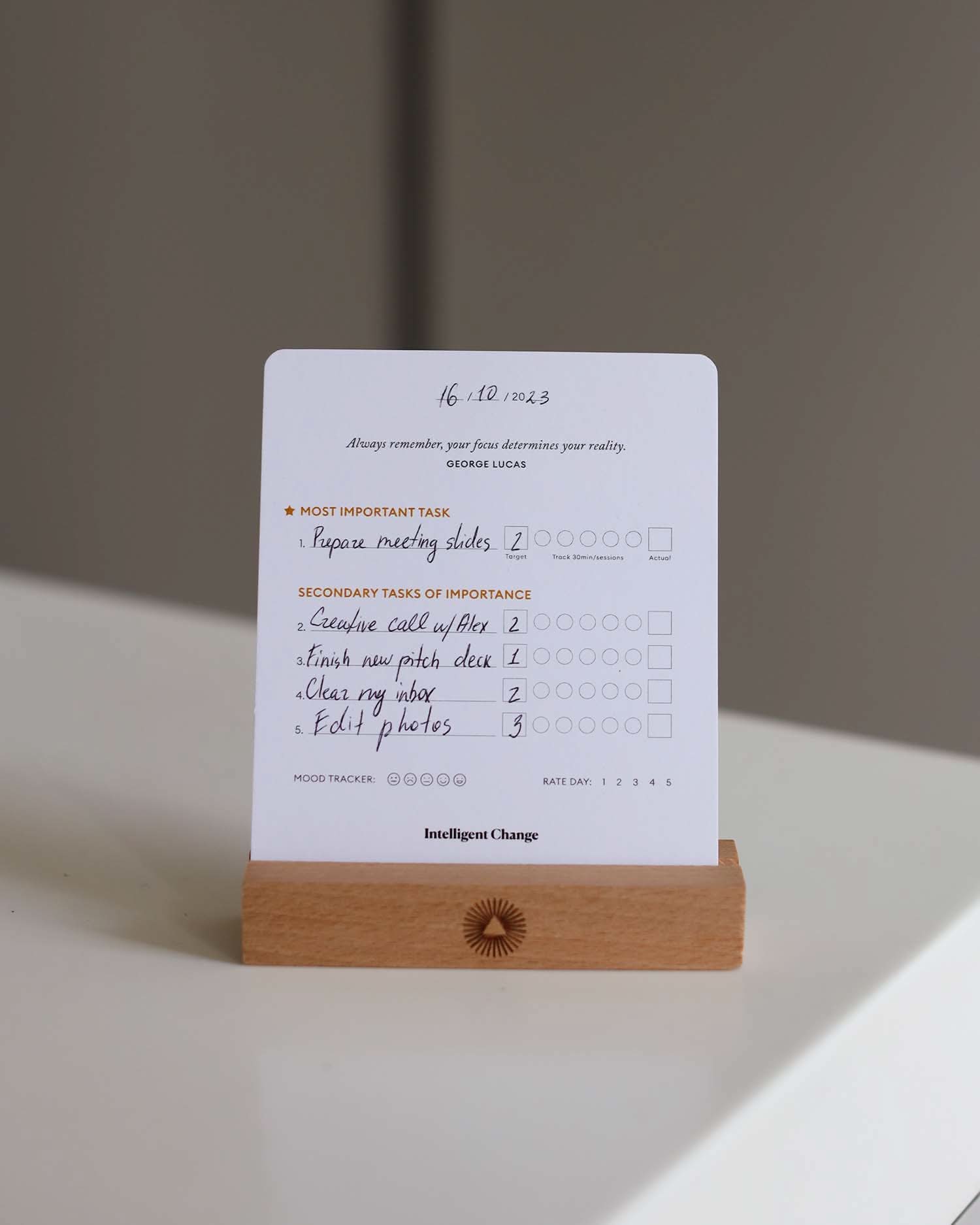 Productivity Planner Cards for Daily Organization