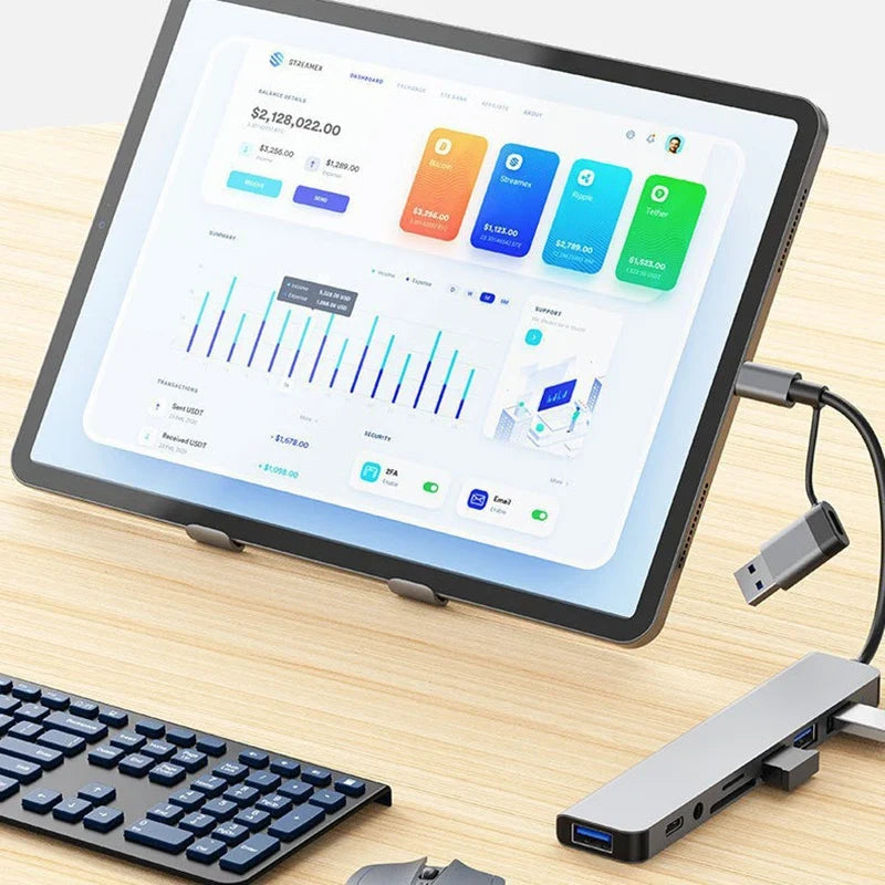 Multifunctional LED Desk Lamp with Clock