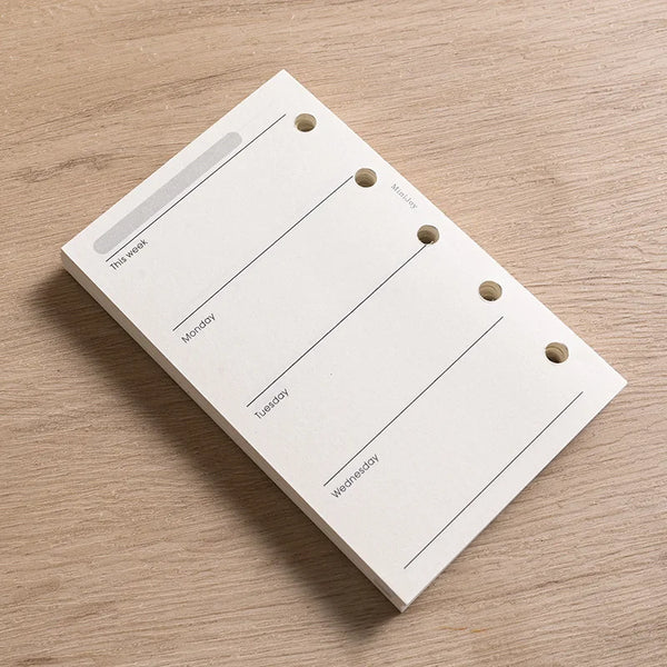 Refillable Dot Grid Lined Paper Journal Planner