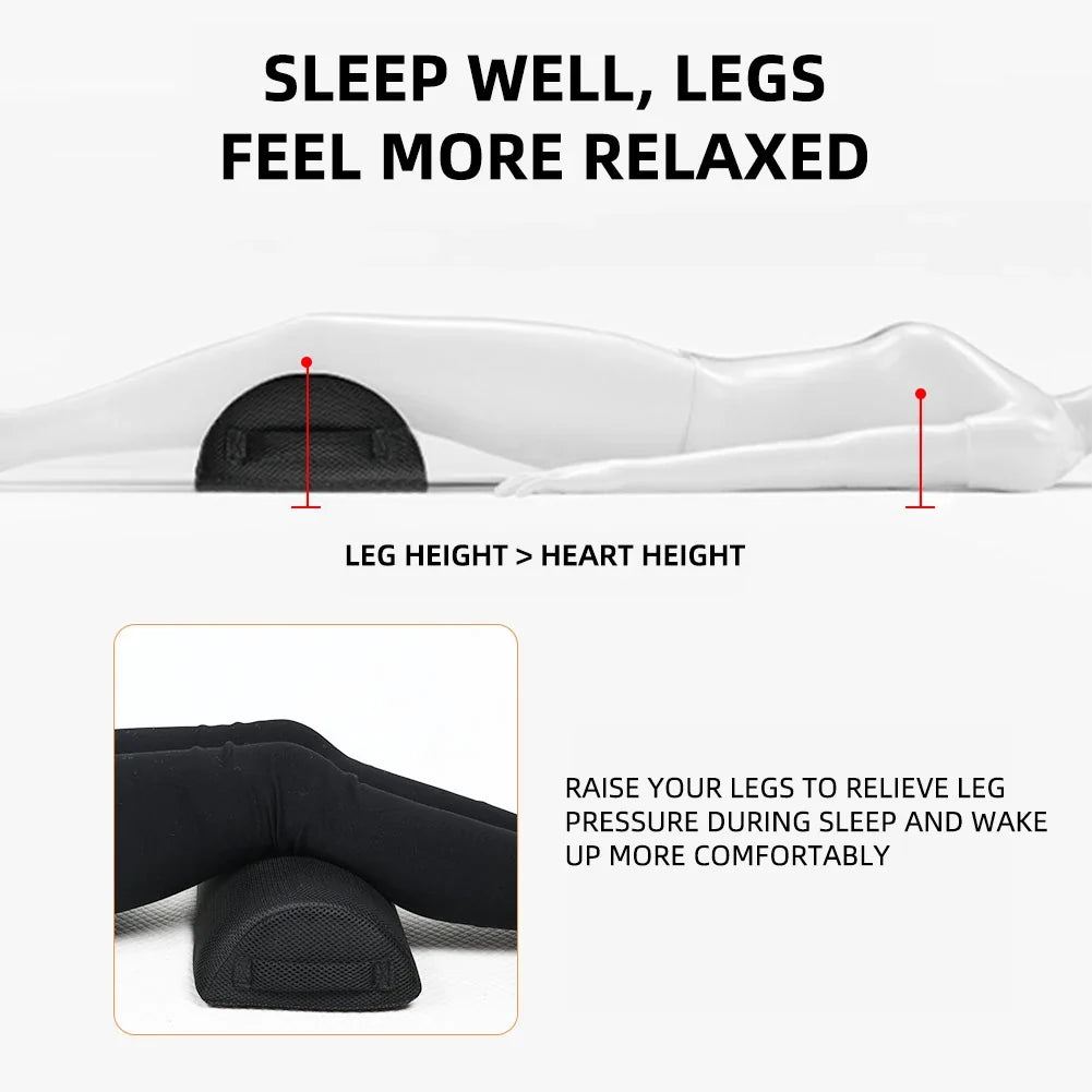 Ergonomic Semi-Cylindrical Office Footrest Pillow