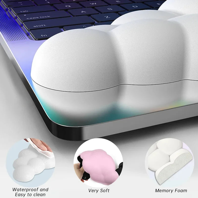 Cloud Shaped Ergonomic Wrist Rest