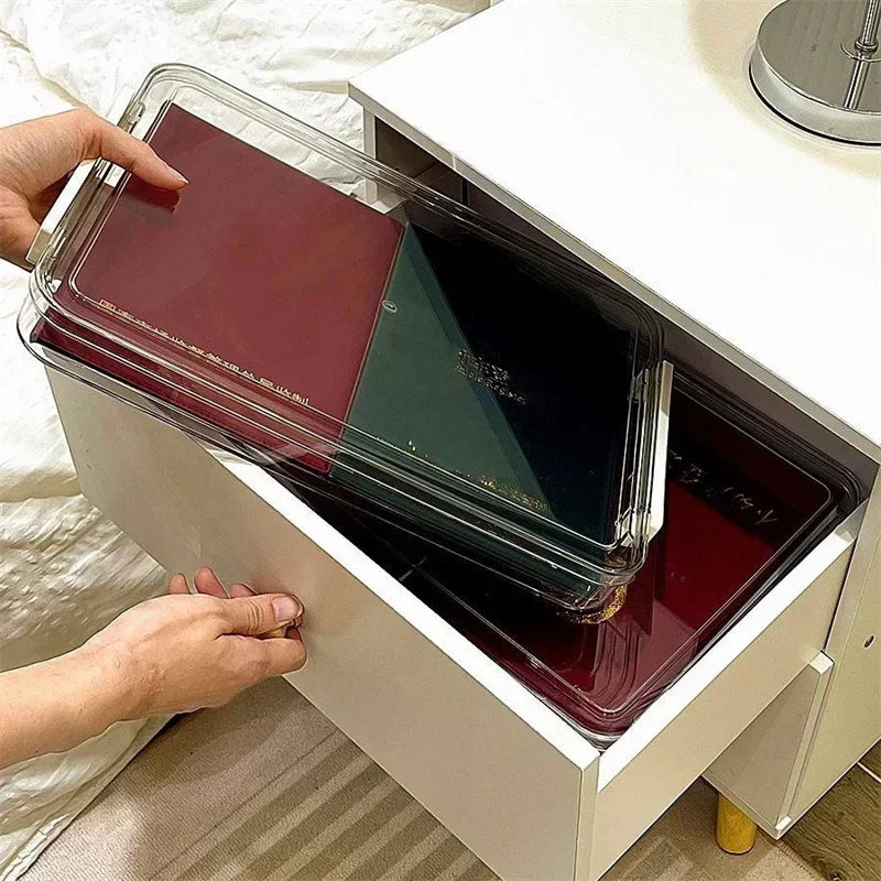 A4 Acrylic Transparent Paper Storage Box