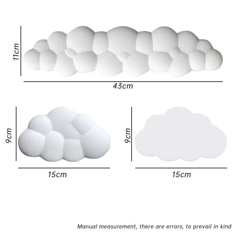 Cloud Shaped Ergonomic Wrist Rest