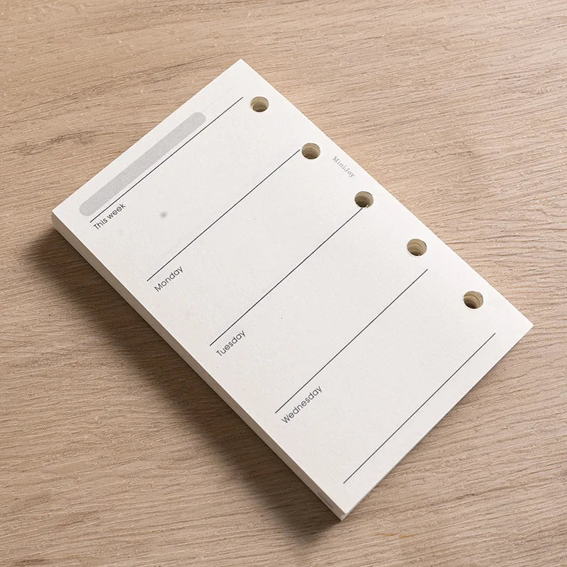Refillable Dot Grid Lined Paper Journal Planner