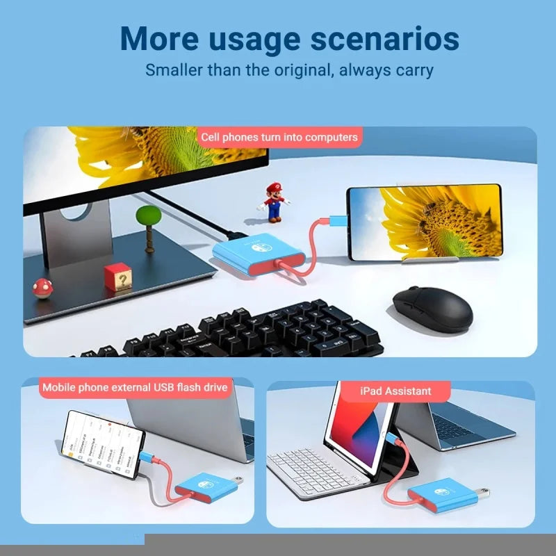 Portable Switch Type-C Docking Station Hub