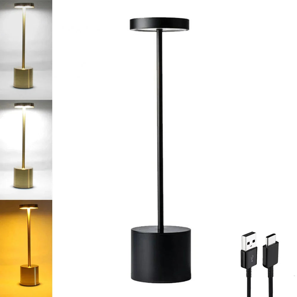 Rechargeable Aluminum Alloy LED Table Lamp