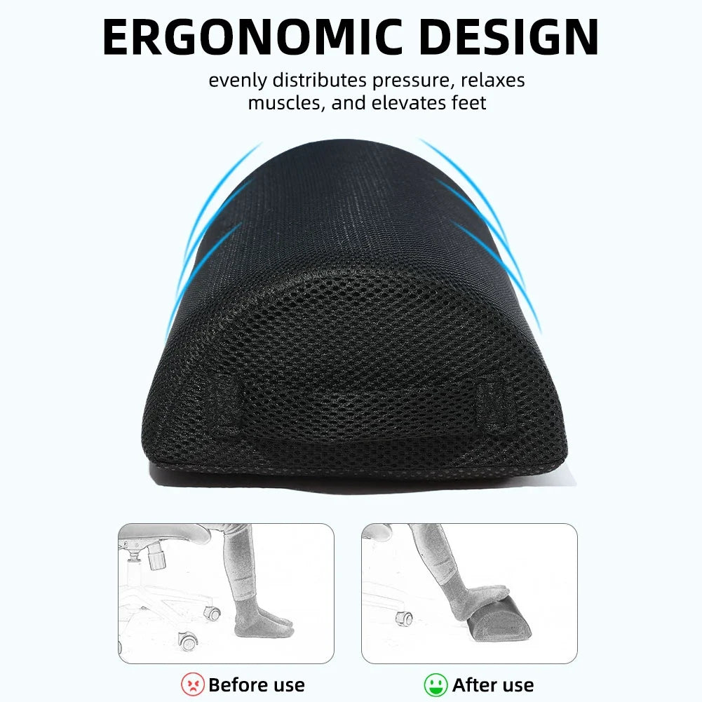 Ergonomic Semi-Cylindrical Office Footrest Pillow