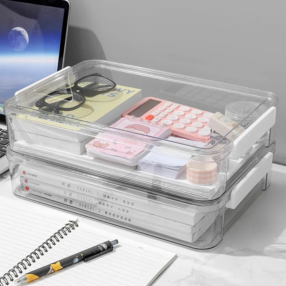 A4 Acrylic Transparent Paper Storage Box