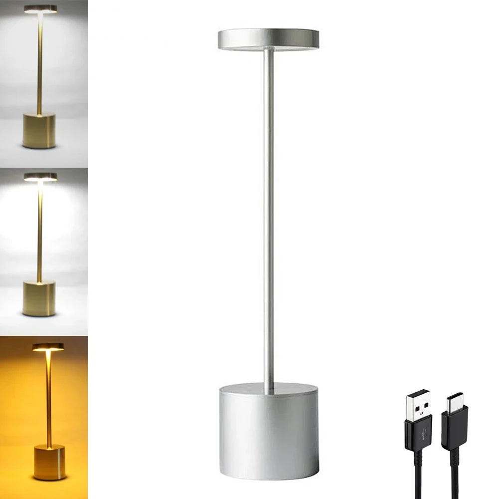 Rechargeable Aluminum Alloy LED Table Lamp