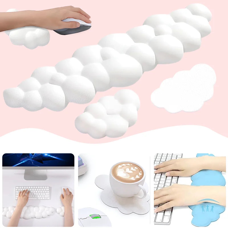 Cloud Shaped Ergonomic Wrist Rest