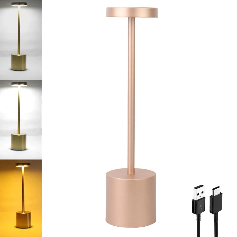 Rechargeable Aluminum Alloy LED Table Lamp