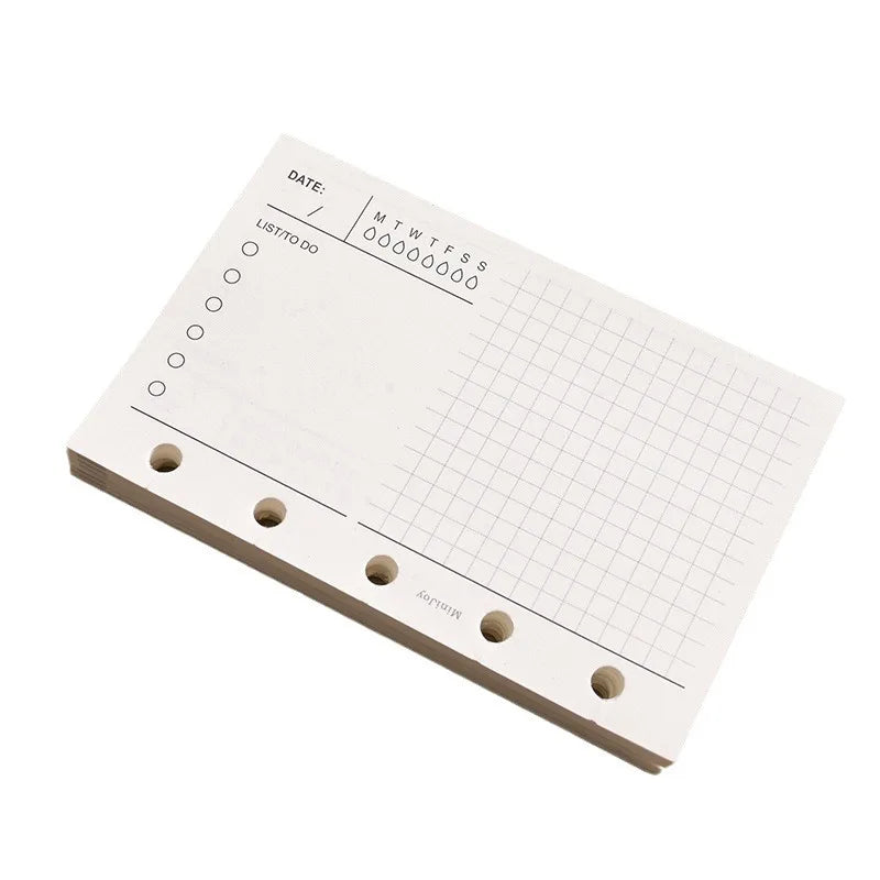 Refillable Dot Grid Lined Paper Journal Planner