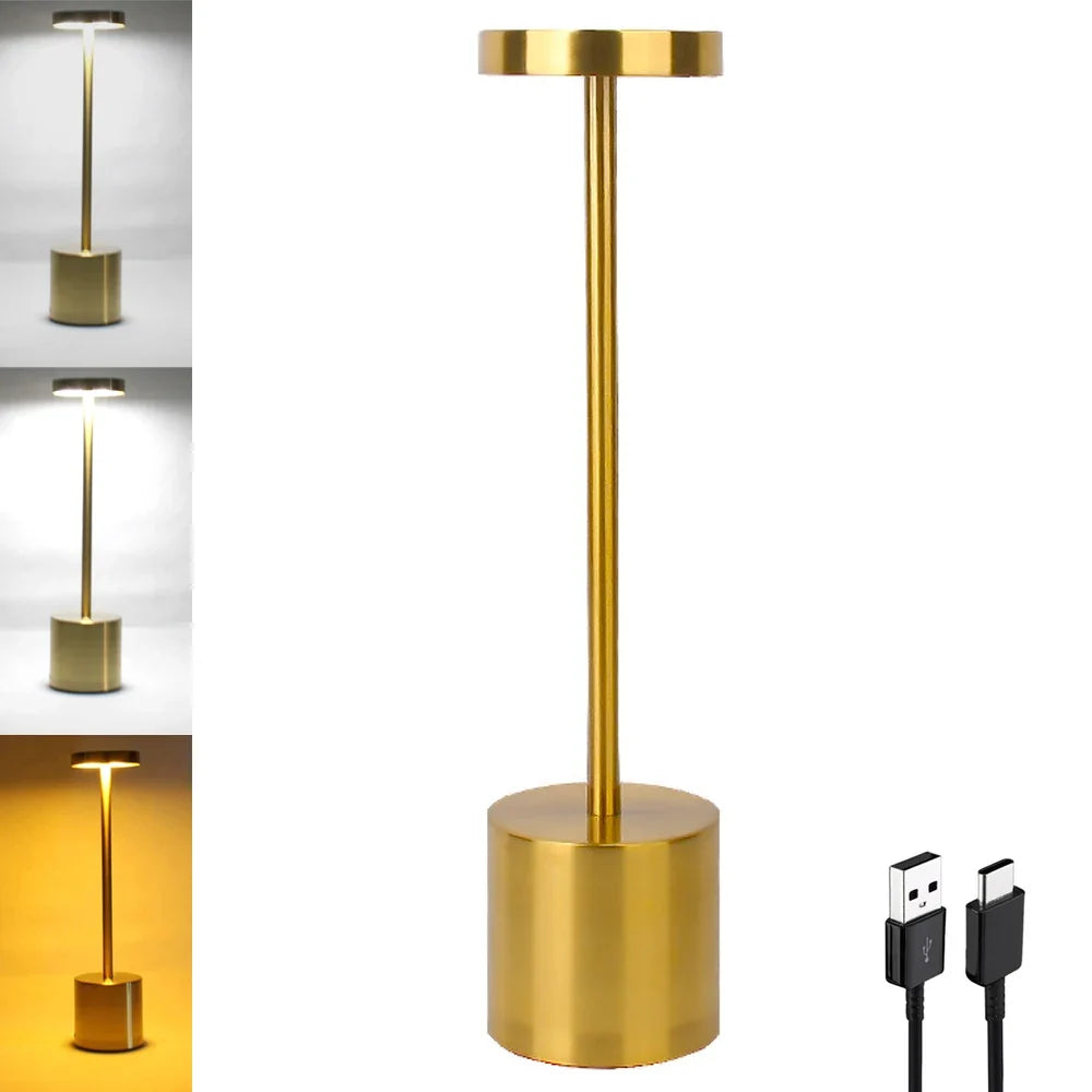 Rechargeable Aluminum Alloy LED Table Lamp