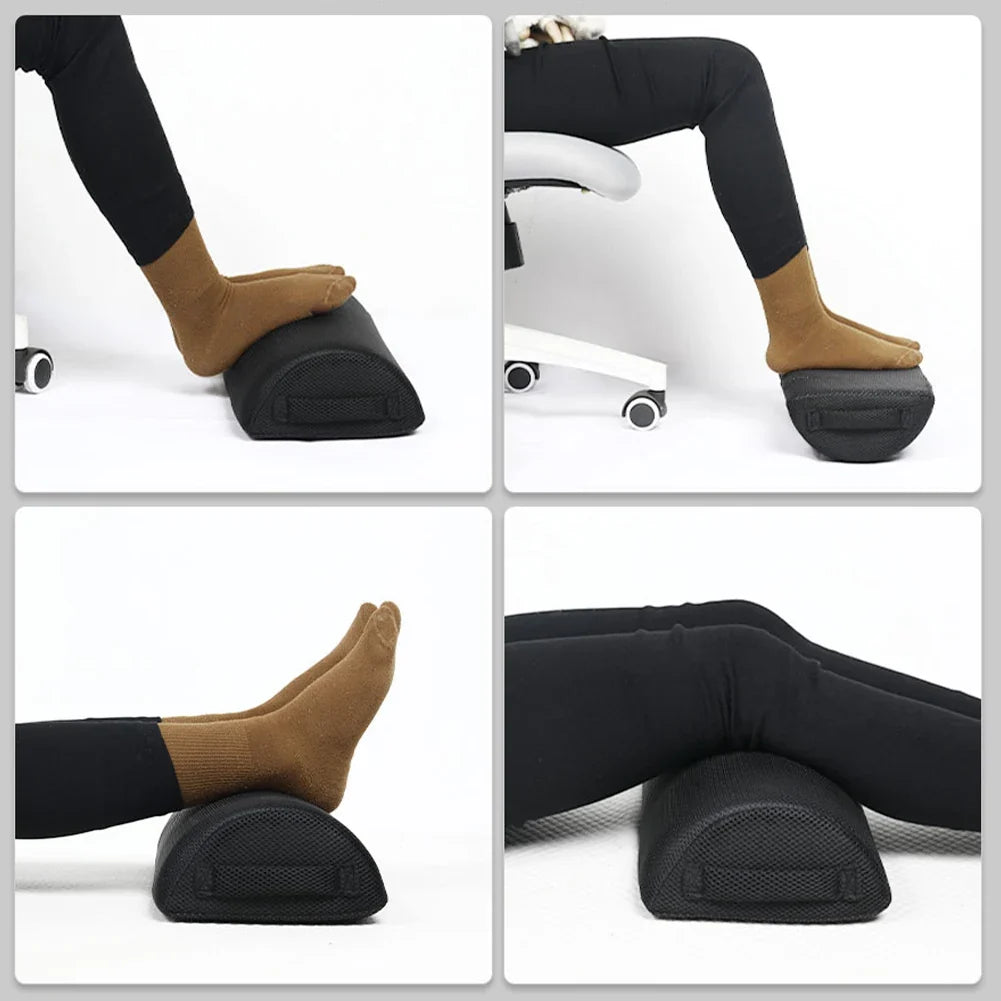 Ergonomic Semi-Cylindrical Office Footrest Pillow