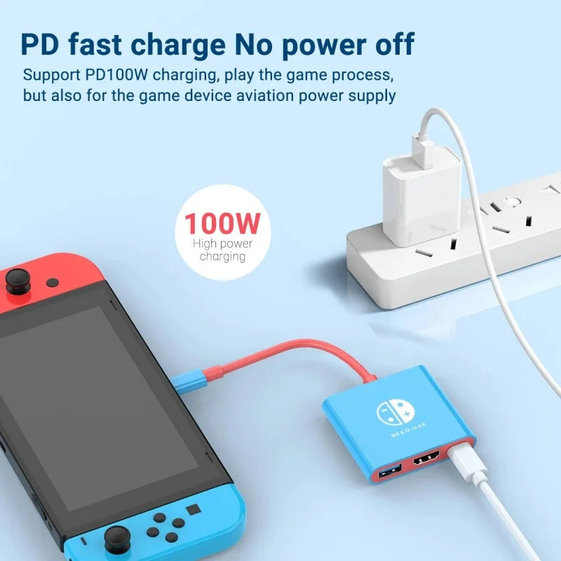 Portable Switch Type-C Docking Station Hub