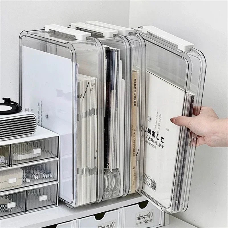 A4 Acrylic Transparent Paper Storage Box