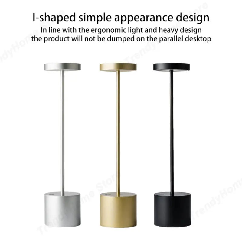 Rechargeable Aluminum Alloy LED Table Lamp
