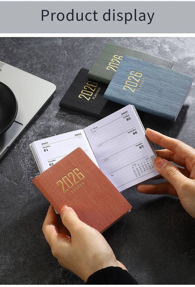 A7 2026 Mini English Weekly Planner
