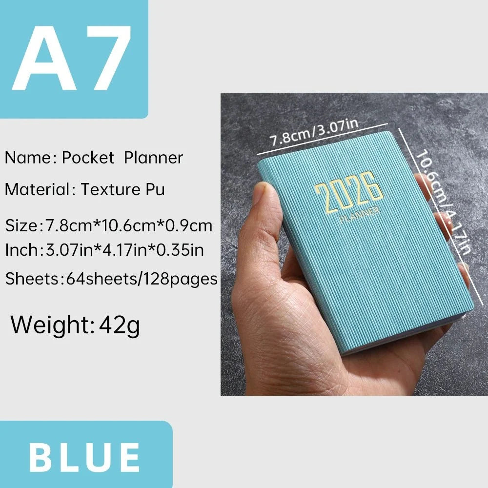 A7 2026 Mini English Weekly Planner